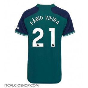 Arsenal Fabio Vieira #21 Terza Maglia Femmina 2023-24 Manica Corta